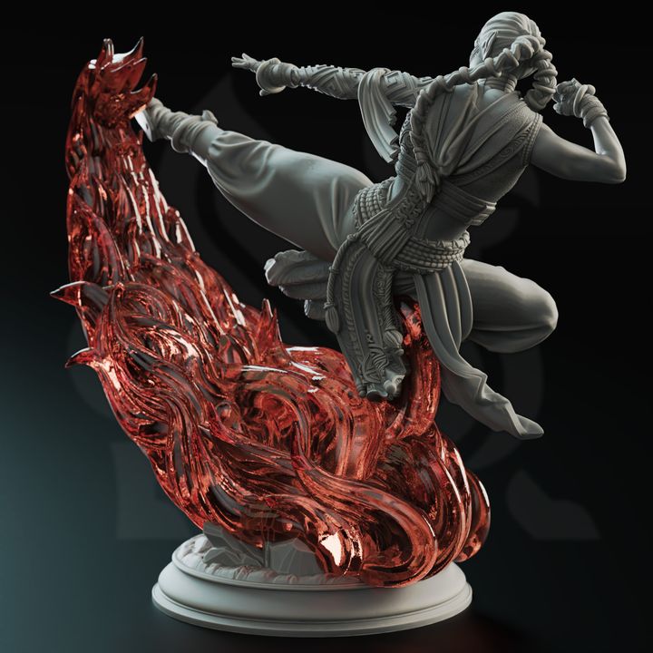 Fire Genasi Elemental Monk - DM Stash