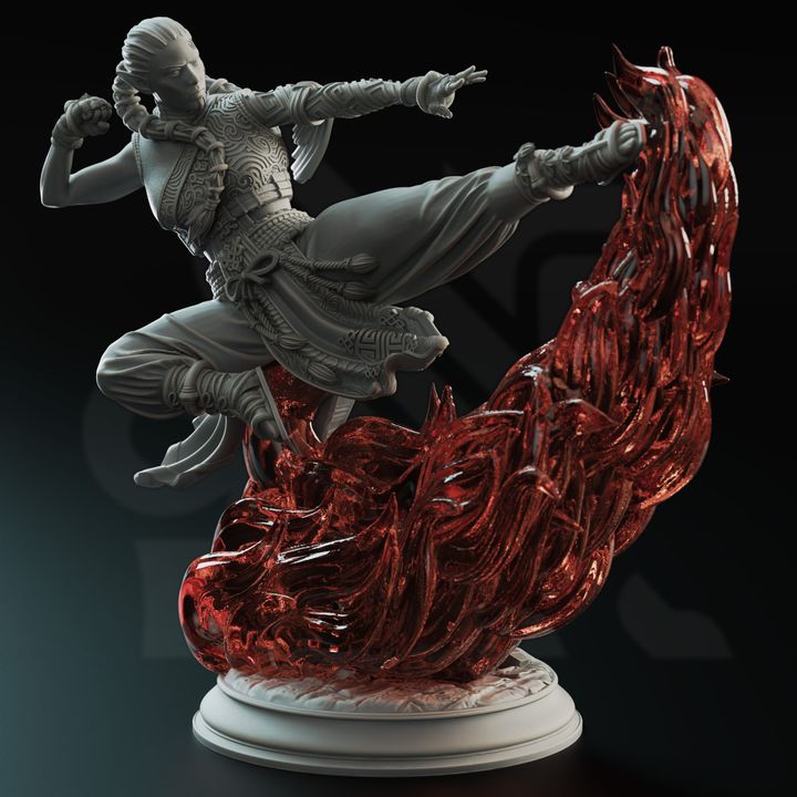 Fire Genasi Elemental Monk - DM Stash