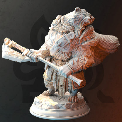Male Werebear Barbarian - DM Stash